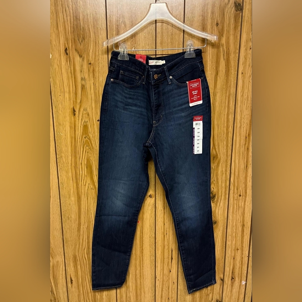 Levi's Dark Indigo Straight Jeans - Dark Blue